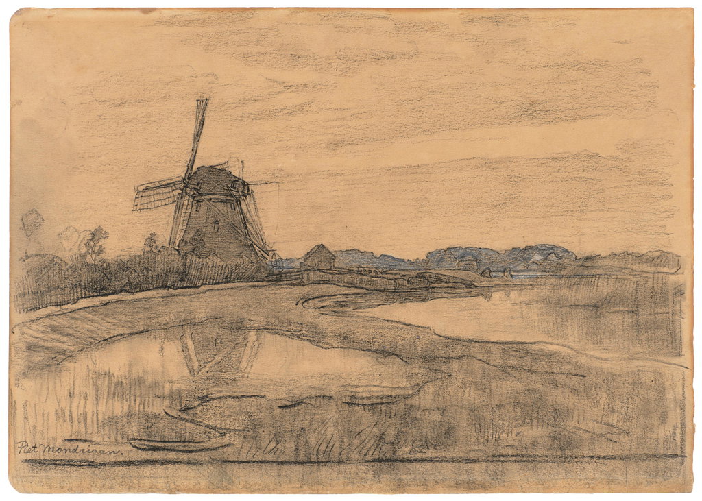 De Oostzijdse molen aan t' Gein bij Abcoude. Image courtesy of Kunsthaus Lempertz