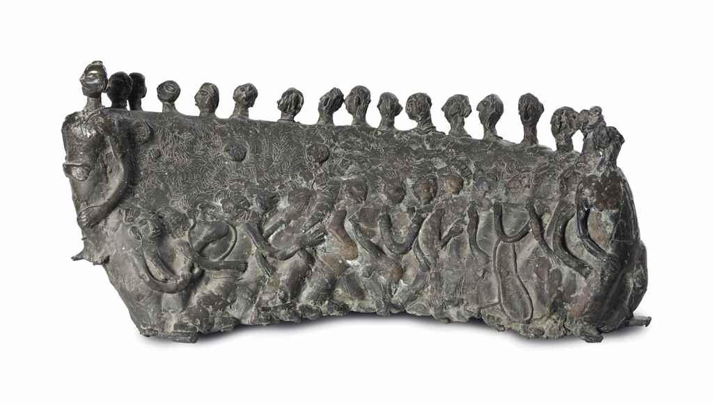 People In A Row (1980). Sold for $165,900 in 2016. Image courtesy of Christie's