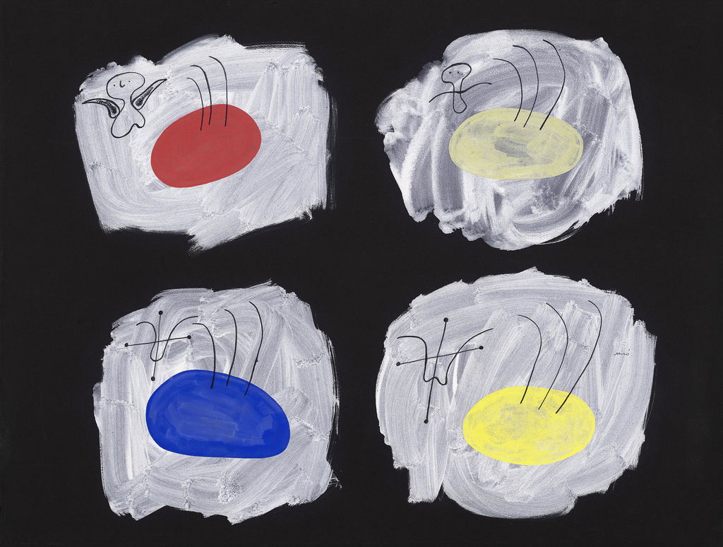 Sans titre by Joan Miro estimated at $306,400 (low) to $446,800 (high). Image courtesy of Christie's