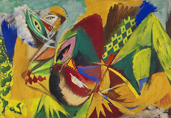 Liegende große Frau by Ernst Wilhelm Nay sells for $81,500
