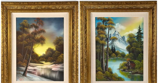 Two Bob Ross paintings are up for auction in Cincinnati