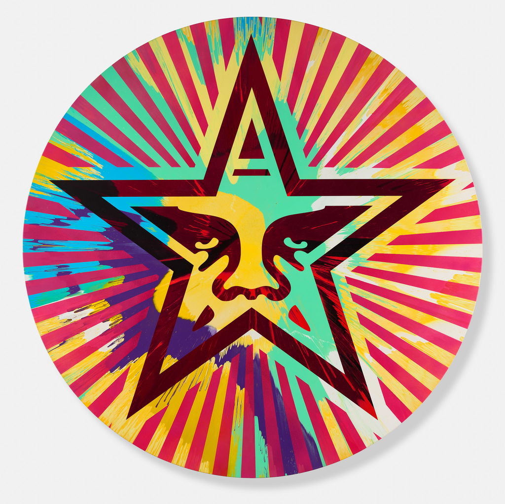 Beautiful Uplifting Icon Star 4 Spin Shining Painting 1 main image