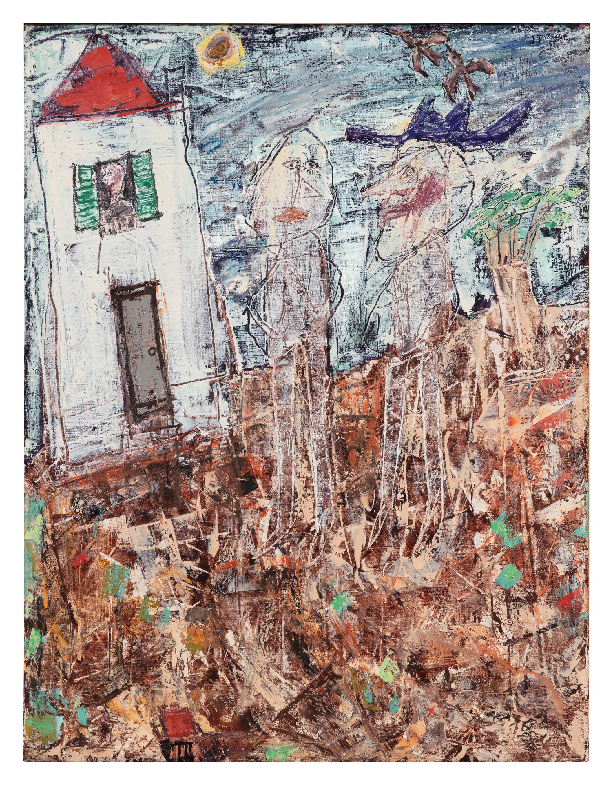 Jean Dubuffet、LE SOUPER RICHE、画集画、新品額装付 Jean Dubuffet Leads Sotheby's $39.21m 'Modernités' Auction