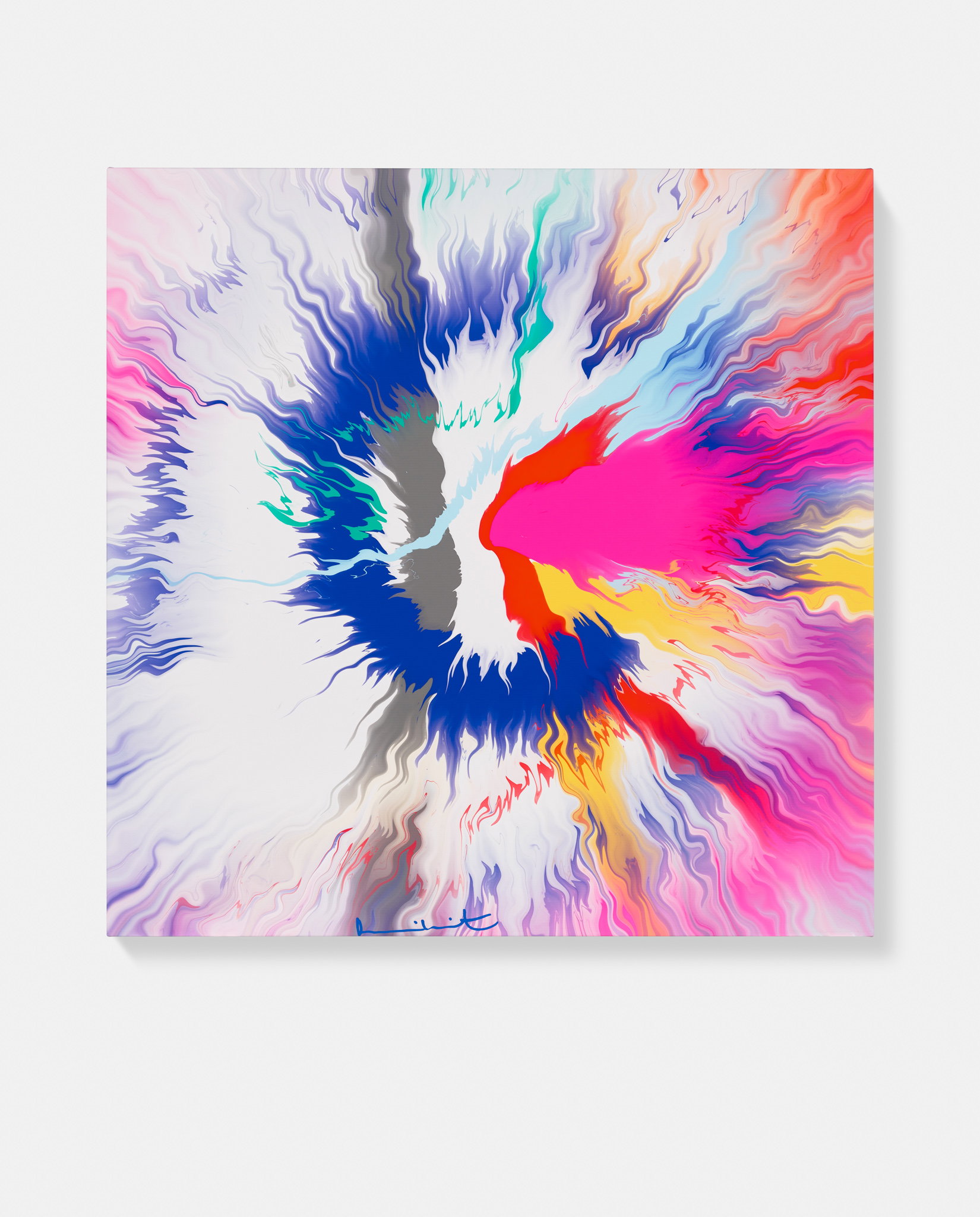 Beautiful, Remorseful, Ever Affectionate Bursting River Painting image #1 main image