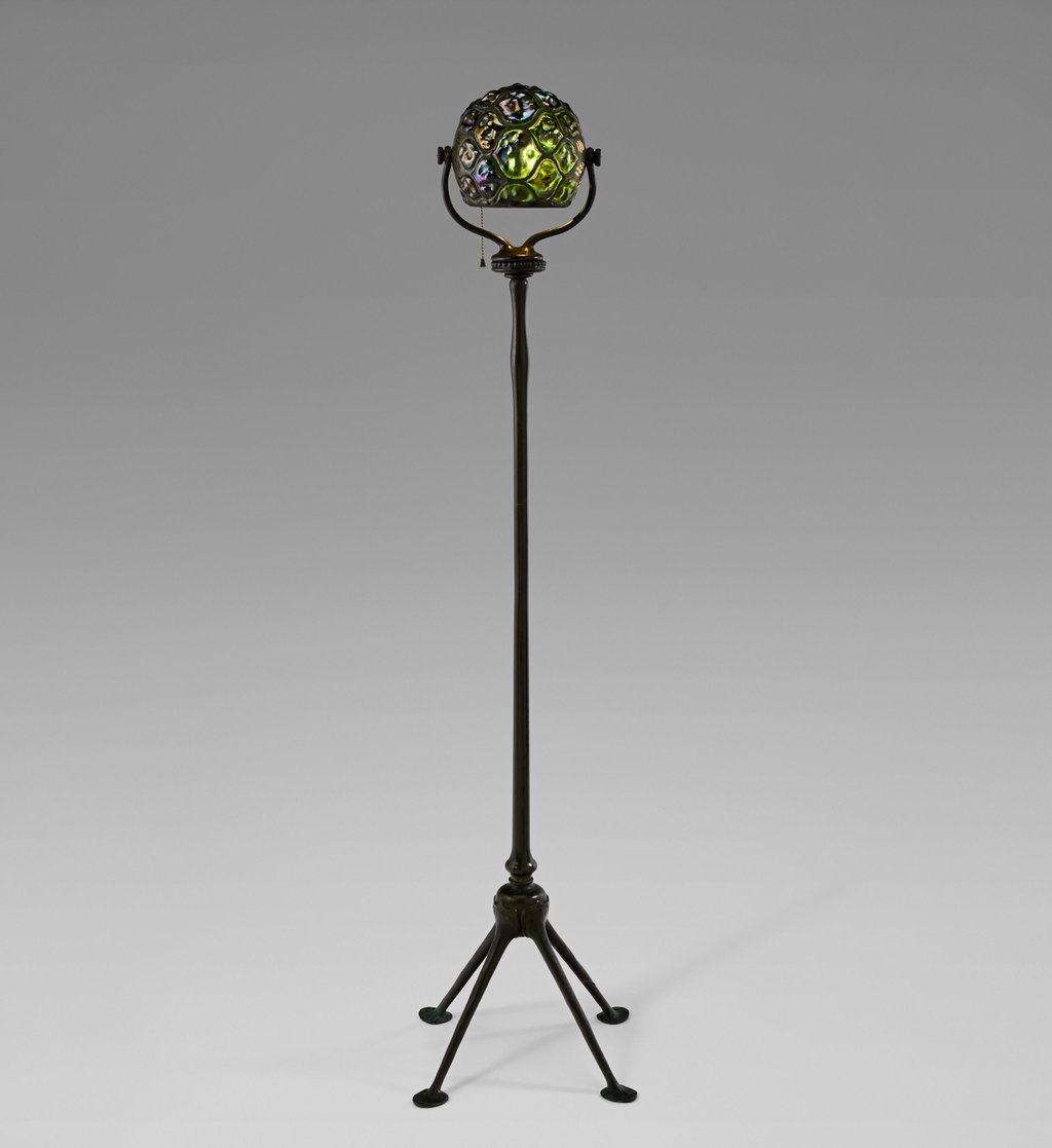 'Turtle-Back' Diver's Floor Lamp by Tiffany Studios sold for $61,000. Image courtesy of Christie's