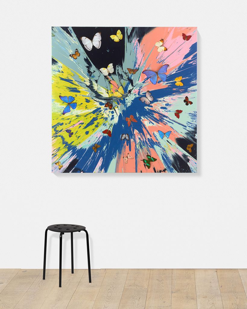 Beautiful Makes the World Go Round Painting (with Butterflies) scale image