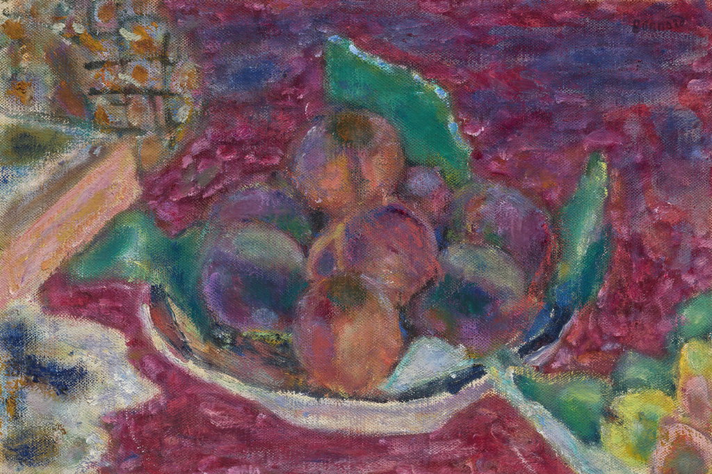 Still Life with Peaches by Pierre Bonnard sold for $385,900. Image courtesy of Christie's