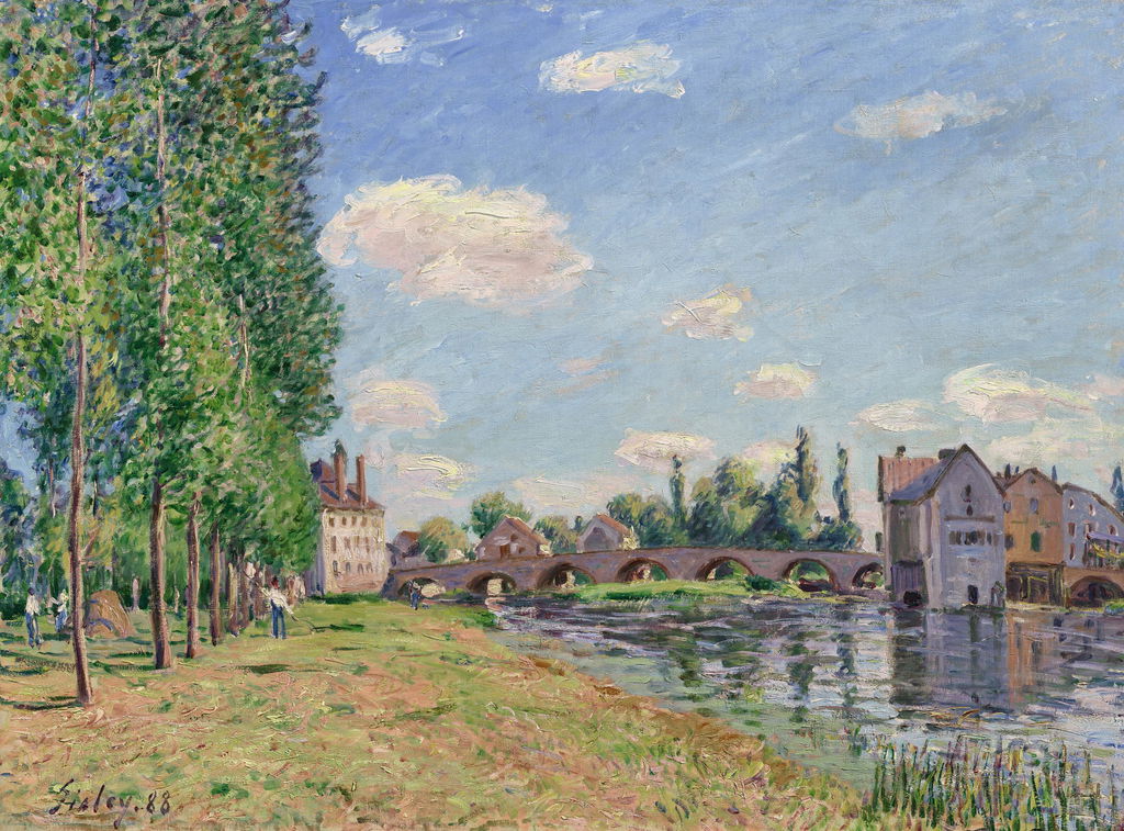 Le pont de Moret-sur-Loing en été. Image courtesy of Christie's