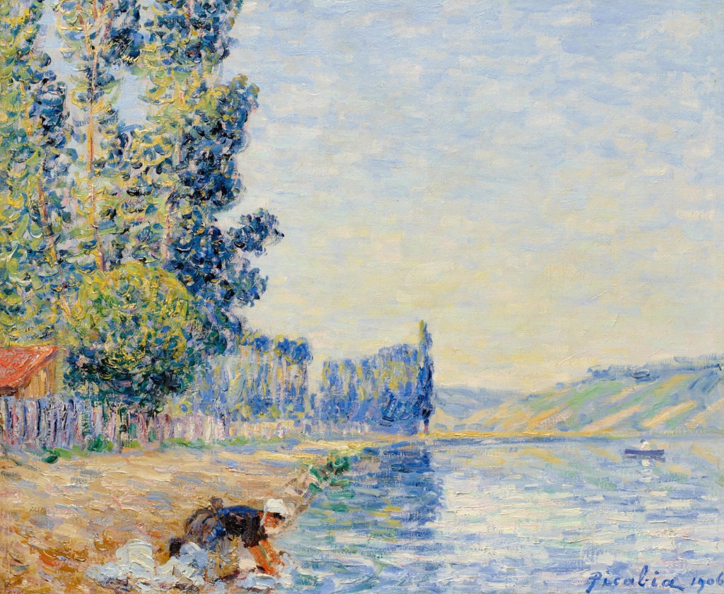 Laveuse sur les bords de l'Yonne, le matin. Image courtesy of Sotheby's