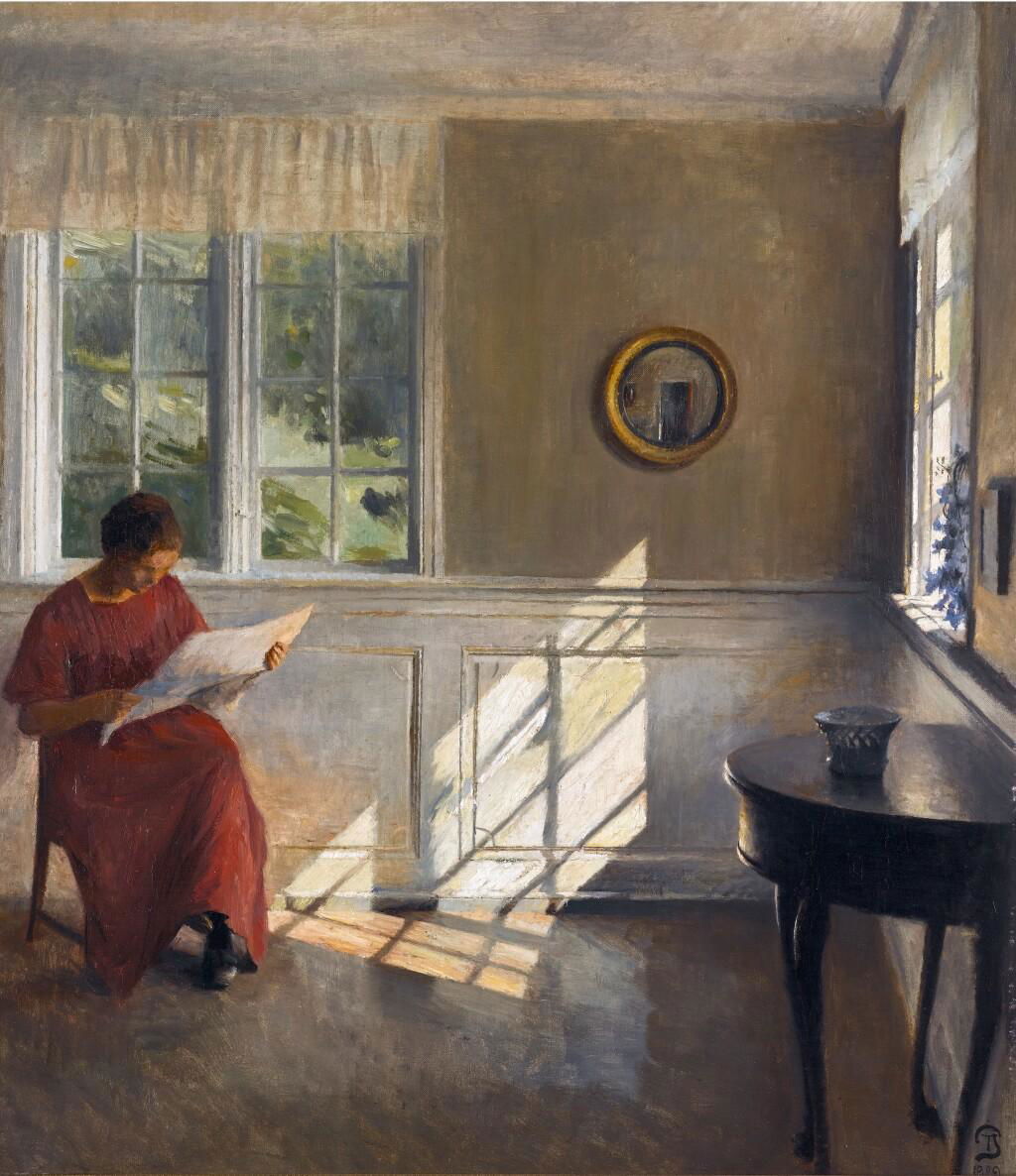 Interiør med læsende dame (Interior with Woman Reading). Image courtesy of Sotheby's