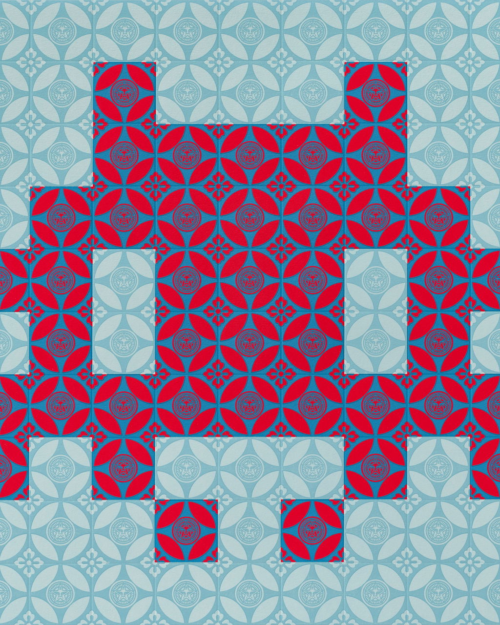 Positive Space/Negative Space (Red/Blue) image #2