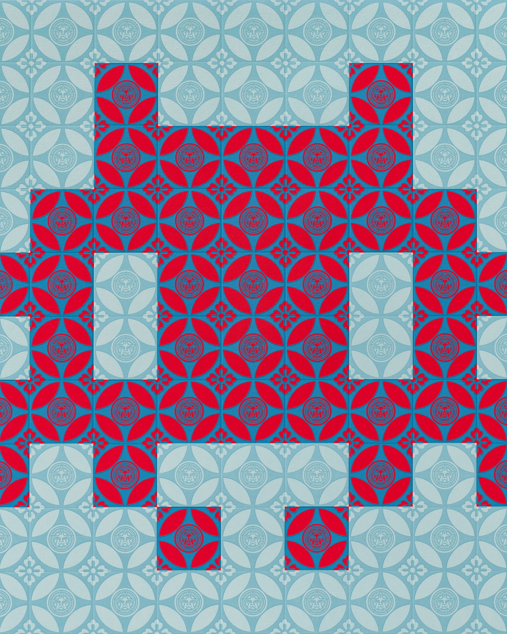 Positive Space/Negative Space (Red/Blue) image #2