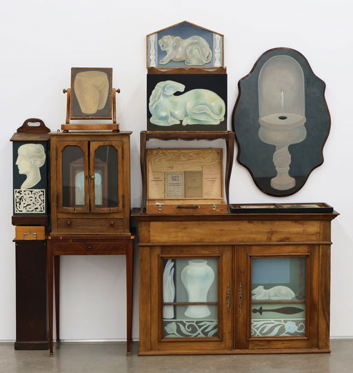 Luminous Paintings Conjure Change in Shuo Hao’s Antique Furniture Assemblages