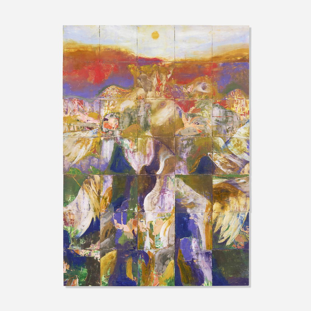 A Friend Who Waits Beyond the Bridge Swallowed by the Fire (Altair, I Dreamt I Saw You) by Joshua Hagler sold for $2,816. Image courtesy of Rago