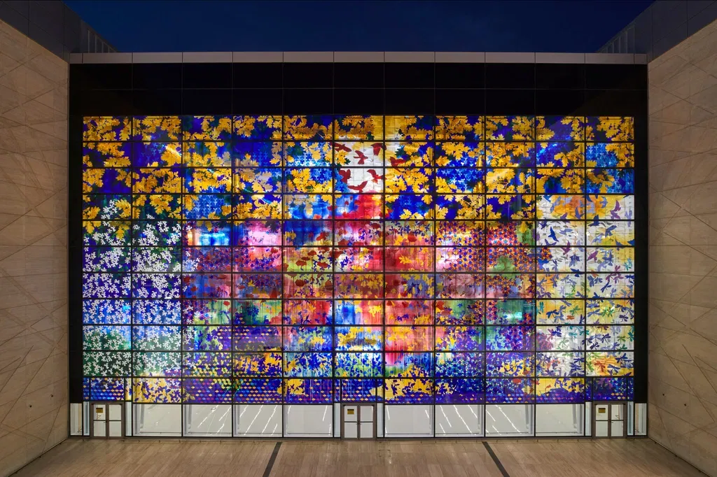 Concordia installation at Bahrain International Airport, Brian Clarke, 2025