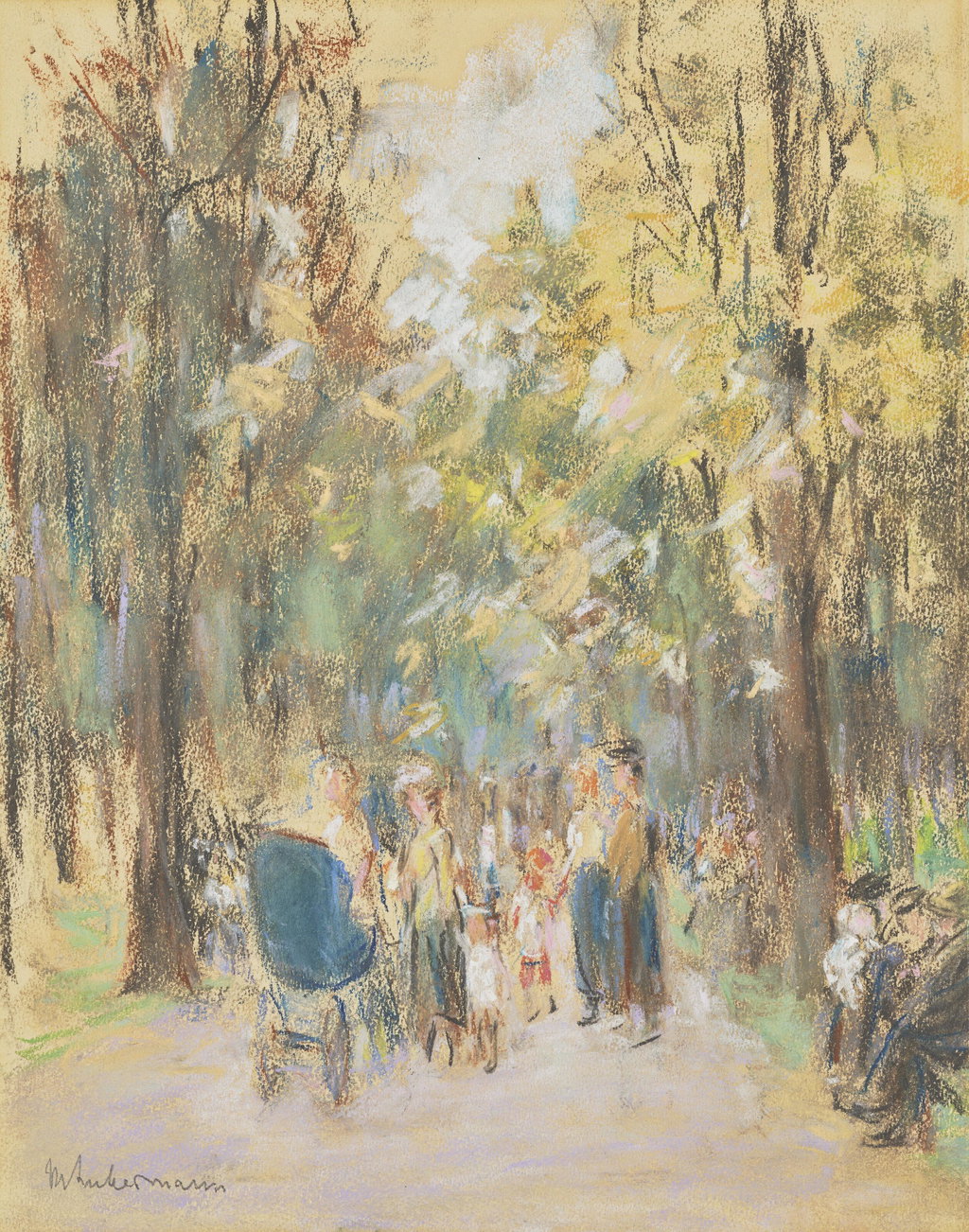 Strollers in the Tiergarten. Image courtesy of Christie's