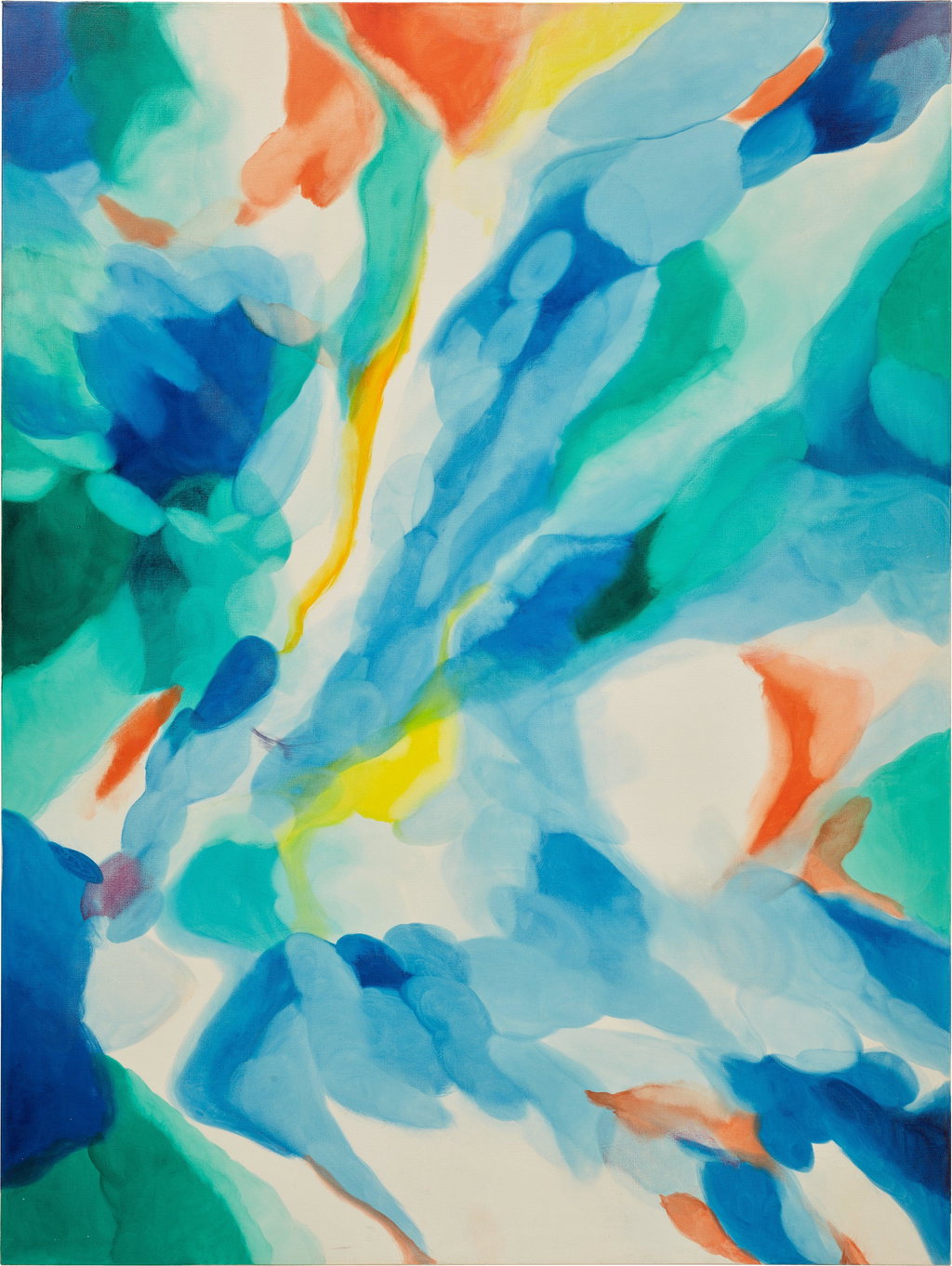 Ladder over and under by Alice Baber sold for $387,000. Image courtesy of Phillips