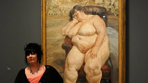 Subject of Lucian Freud painting set to fetch £35million at auction says: 'It shows that big girls can do well'