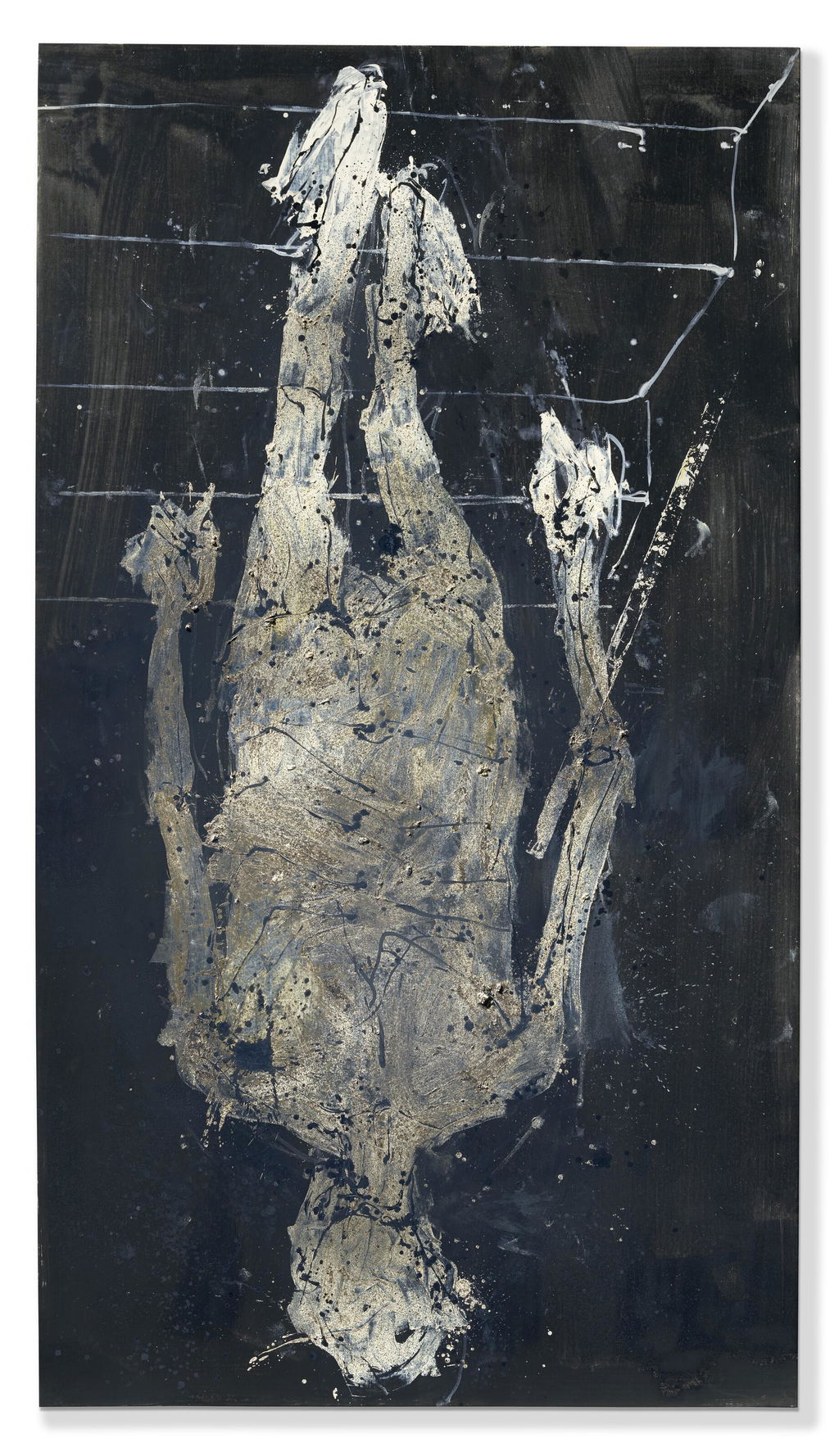 Nicht ich, er ist es (Not me, it's him) by Georg Baselitz estimated at $539,900 (low) to $809,800 (high). Image courtesy of Christie's