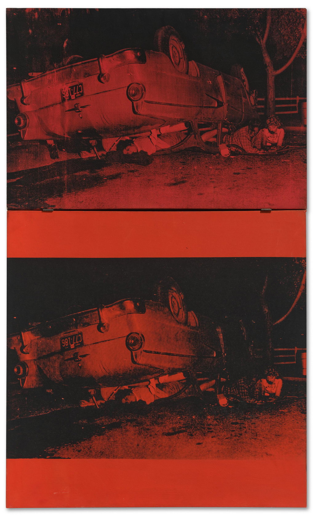 5 Deaths Twice II by Andy Warhol estimated at $7.95m (low) to $10.6m (high). Image courtesy of Christie's