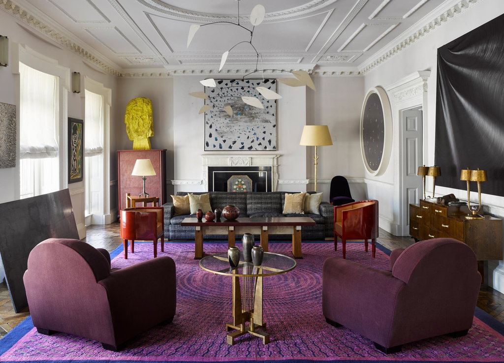 Jean and Terry de Gunzburg's art and design-filled New York apartment. Courtesy Sotheby's