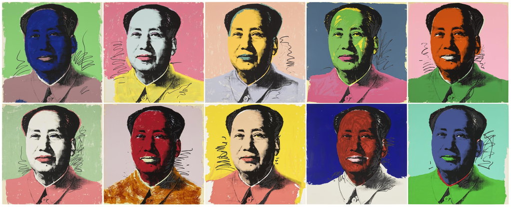 Mao by Andy Warhol sold for $256,000. Image courtesy of Christie's