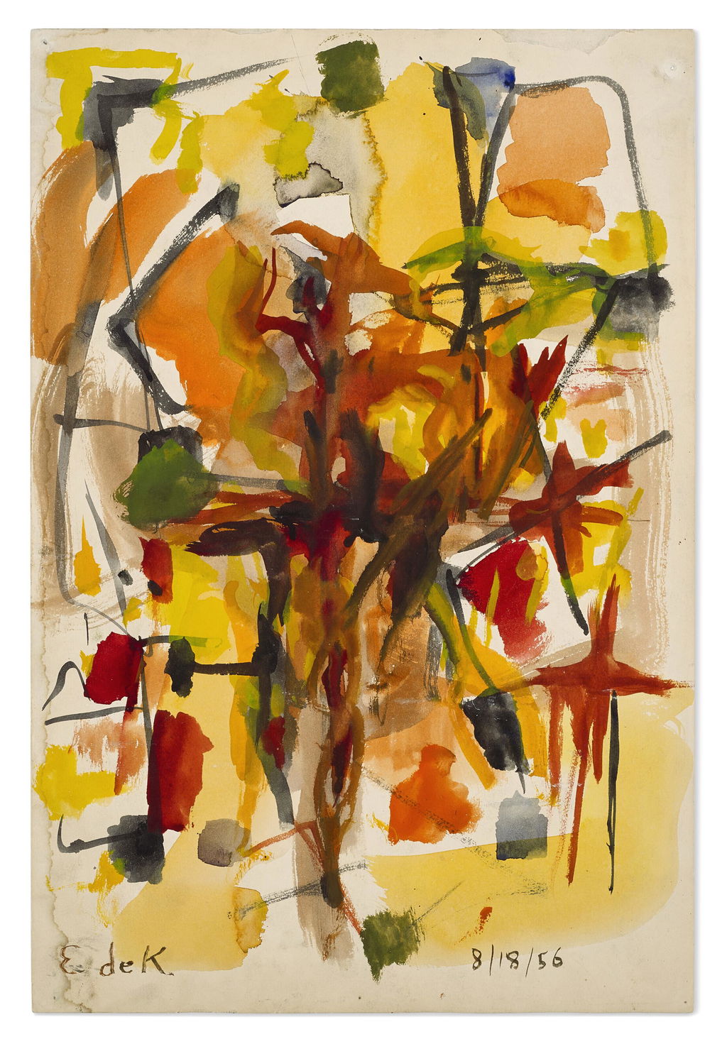 Untitled by Elaine de Kooning sold for $352,800.
Image courtesy of Christie's Online