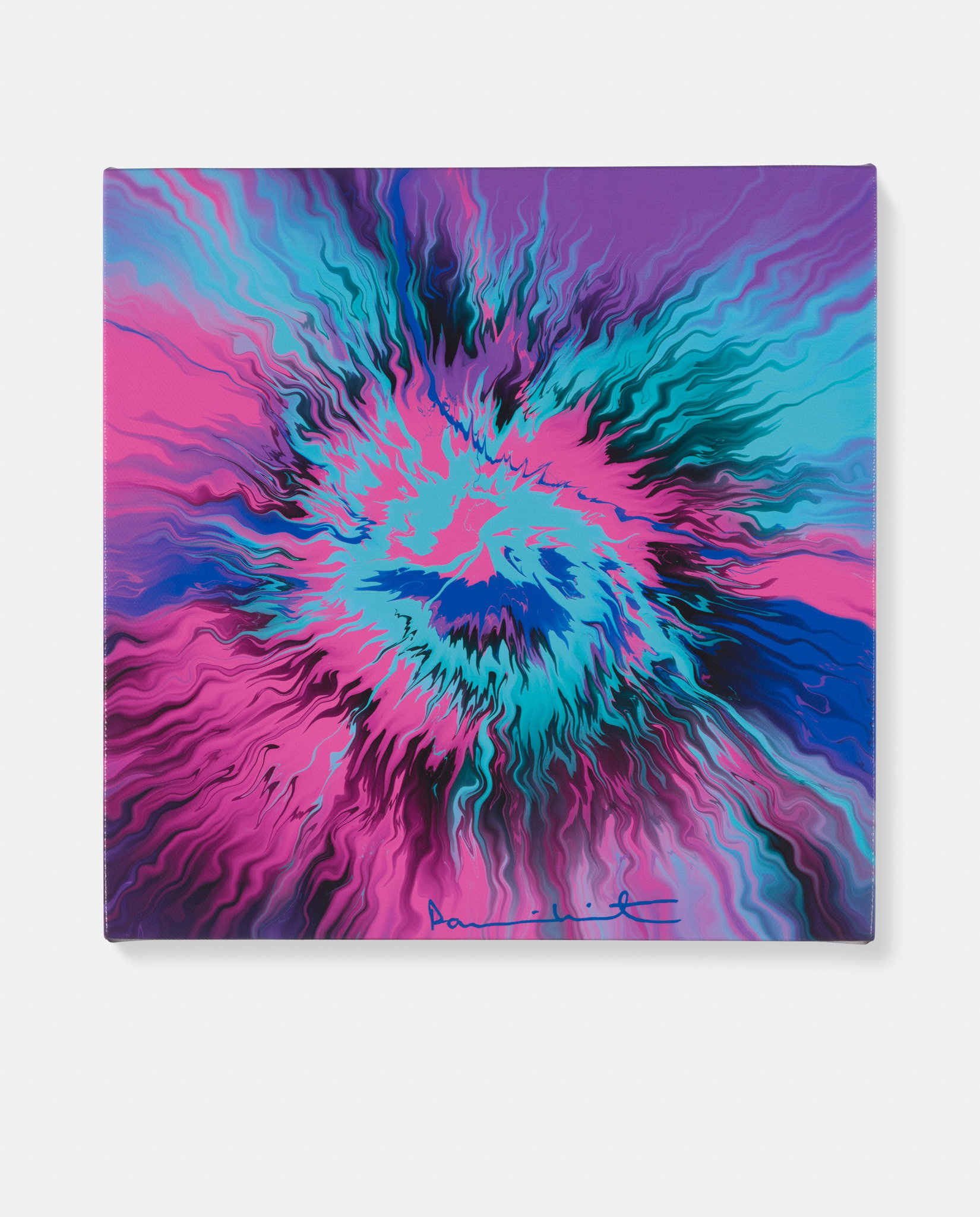 Beautiful, Tempest-Leaping Bursting River Painting image #1 main image