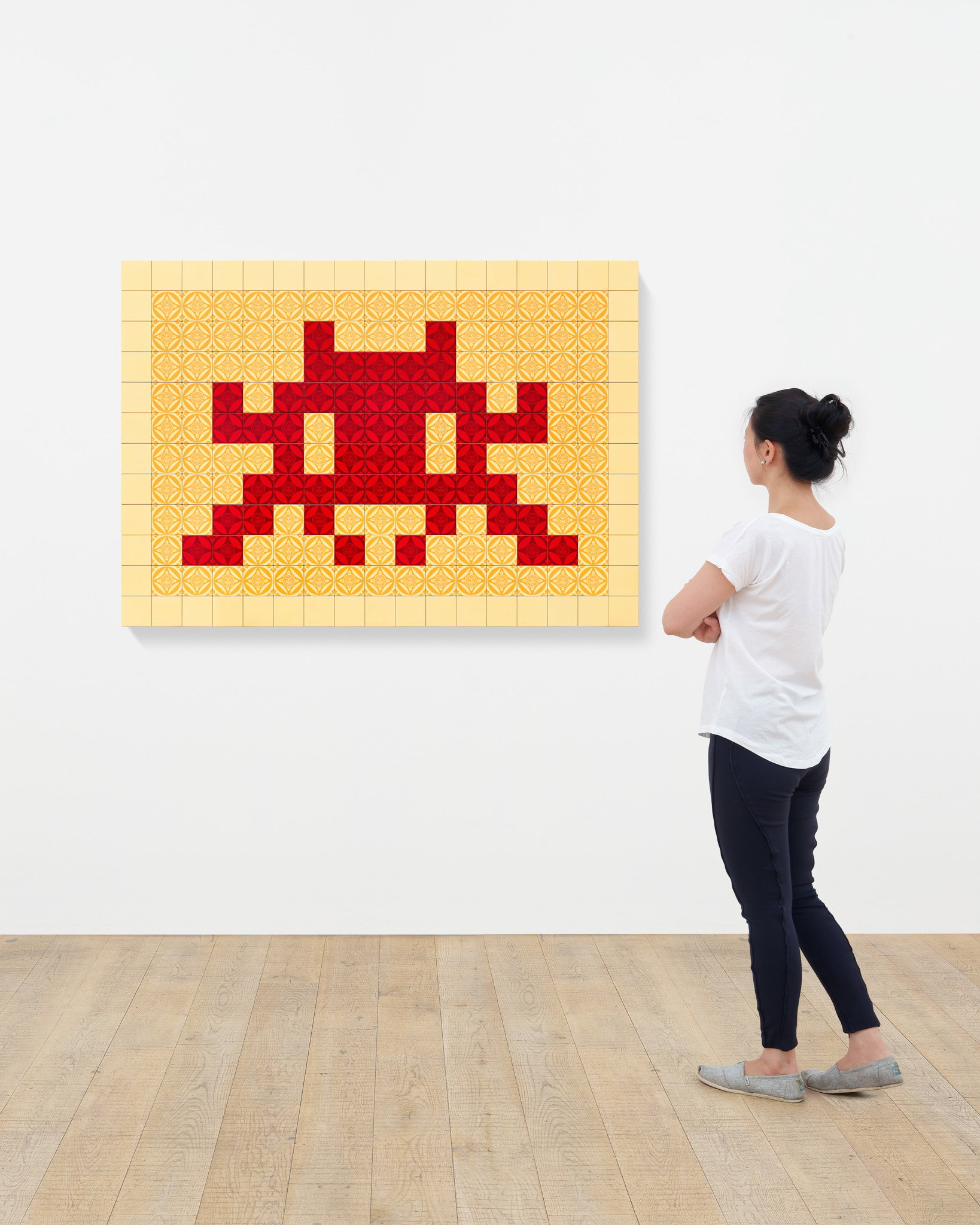 Positive Space/Negative Space (Large Red/Cream) scale image